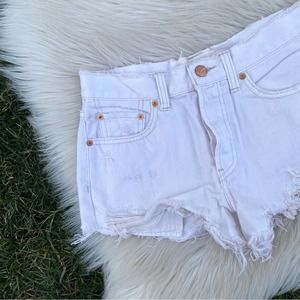 We The Free white distressed festival shorts 25